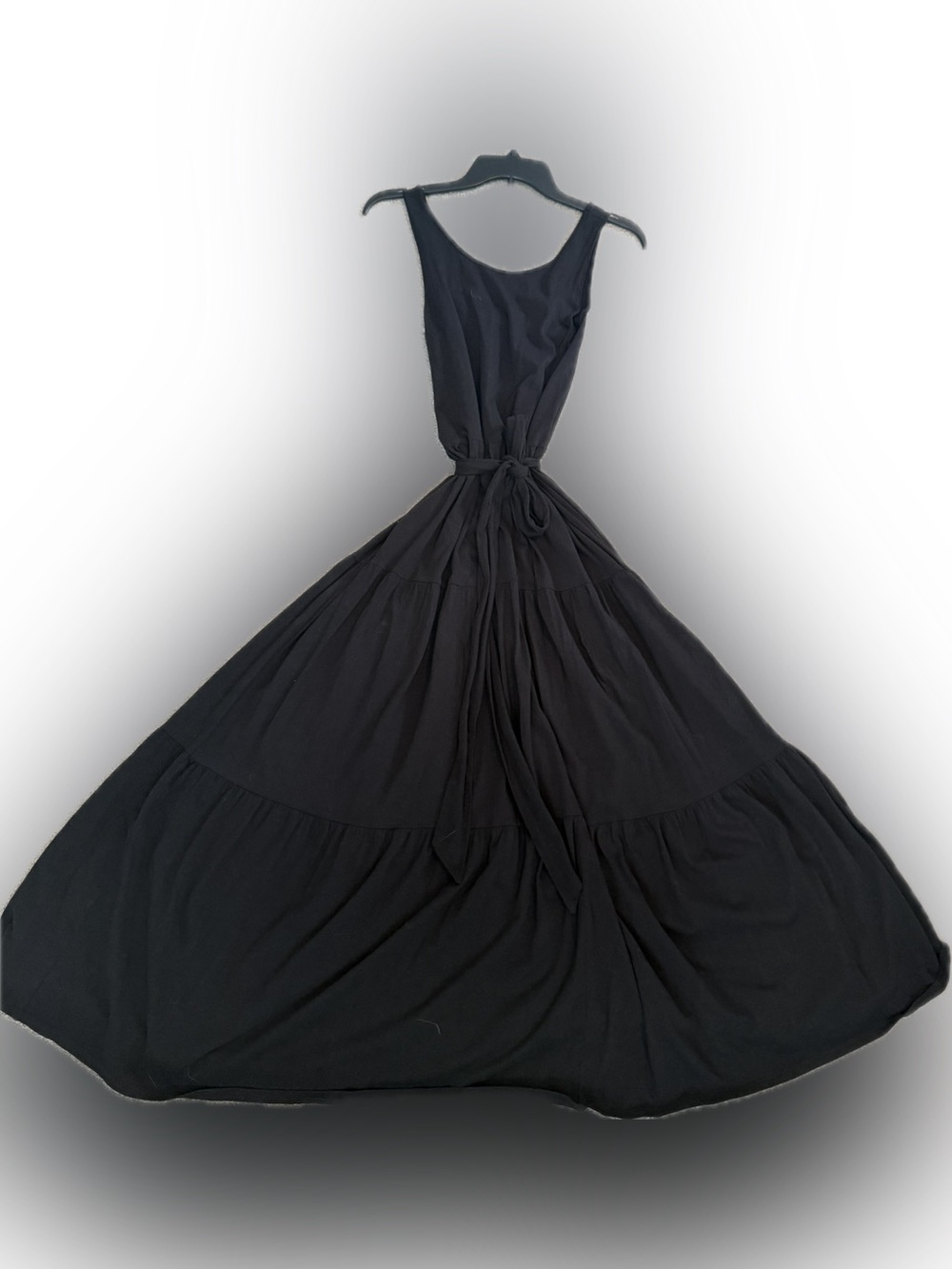 J.Crew Black Tiered Maxi Dress|Size M